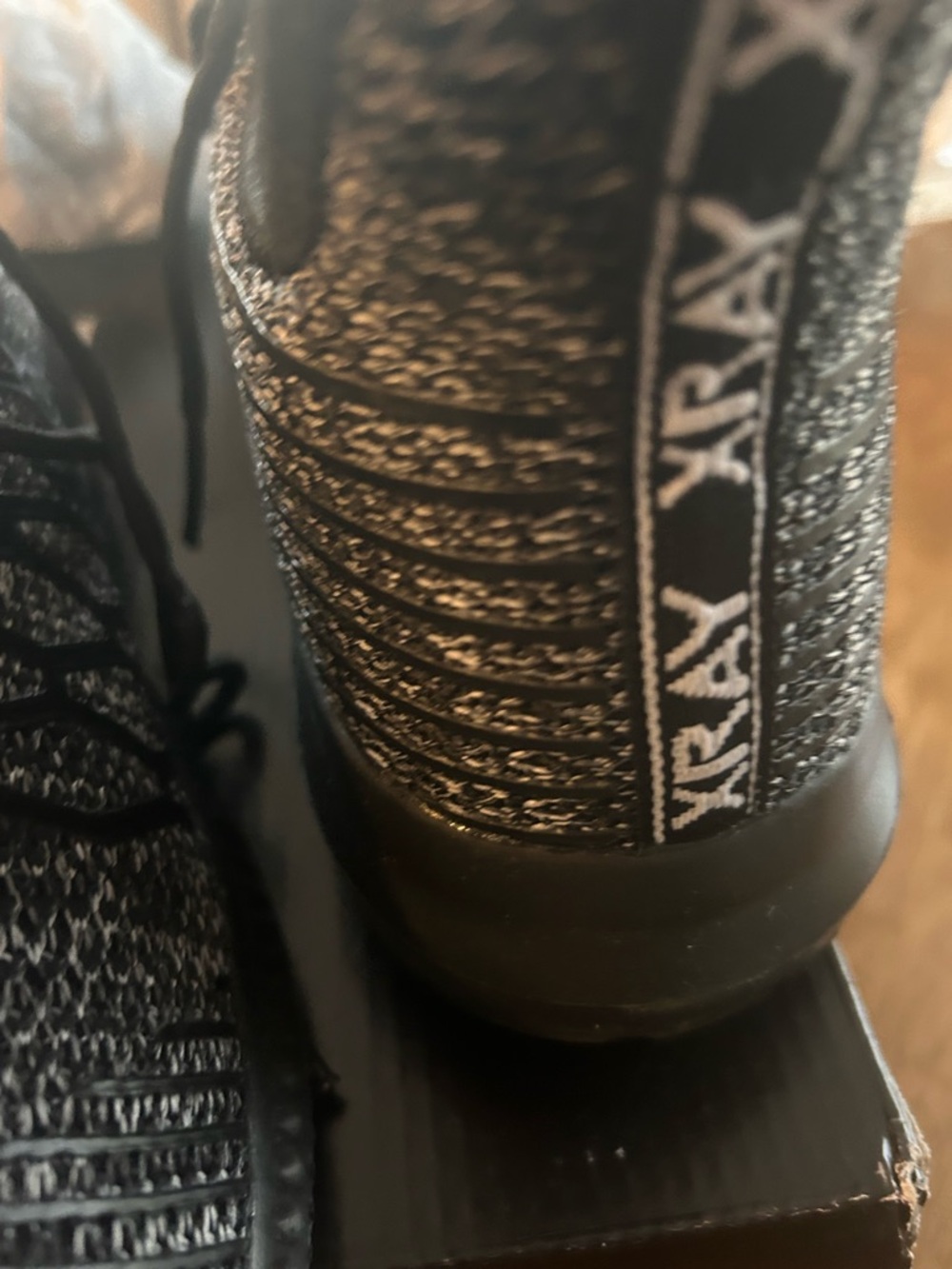 XR Xray Mens Casual Sneakers New In  Box - Black/Grey Tweed- Size 12 - Picture 9 of 15